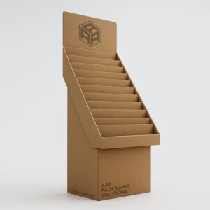Natural Kraft Stair‑Step Display