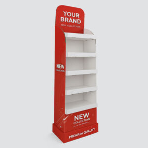 Blue/White Six‑Tier Shelf Display
