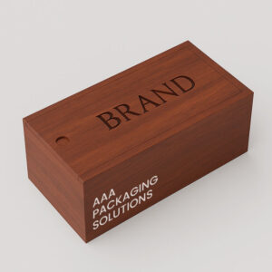 Wooden Slip-Lid Box with Twelve Inserts