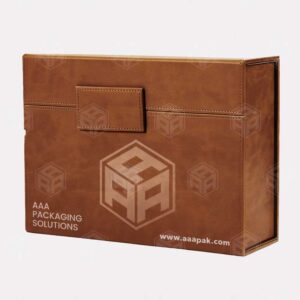 Magnetic Leather Book Box with Insert